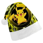 Christmas Hat,Christmas Santa Hat,Holiday Hat for Xmas Party Supplies,Pokemon Winter Head Wear for Kid Child Boys Girls